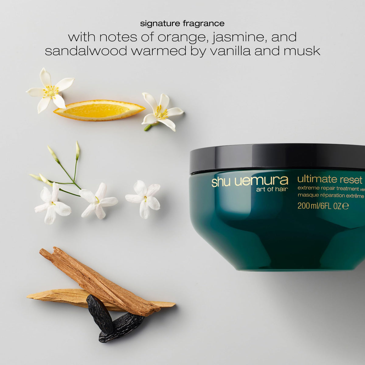 shu uemura rice extract visual emphasizing natural source and strengthening effect