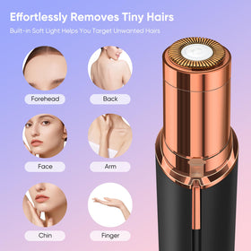 shuangtong closeup of soft LED light illuminating fine facial hair for precision