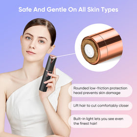 shuangtong device inside a makeup bag highlighting portable grooming on-the-go