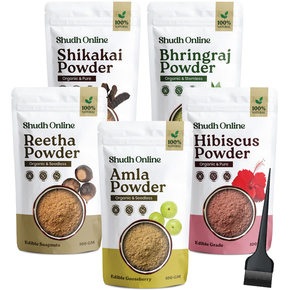 Shudh Online front packaging showing herbal powder combo benefits