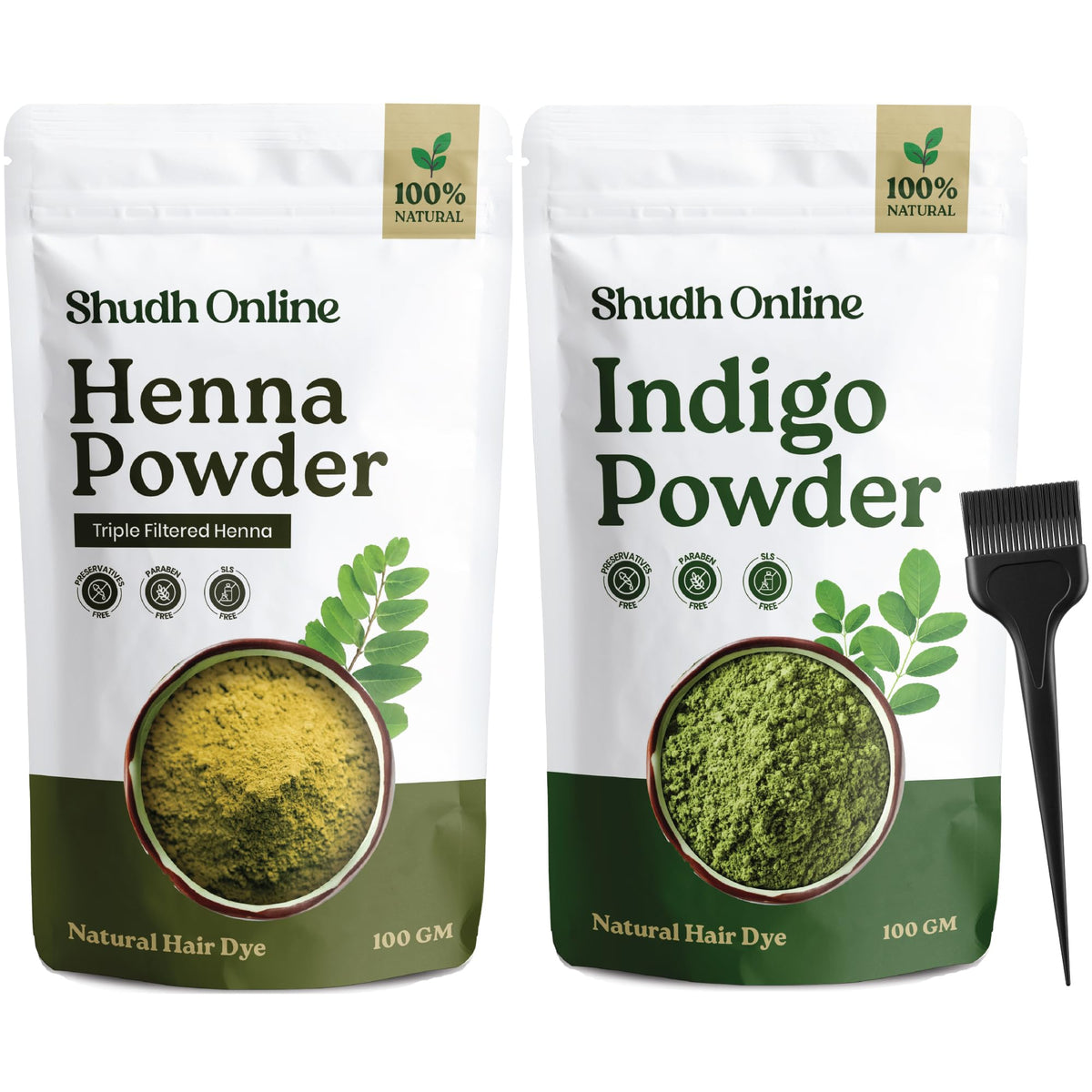 Shudh Online front packaging showing combo and clear botanical branding for trust