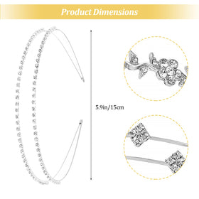 shuielai headband worn by bride adding elegant shine and enhancing hairstyle in photos
