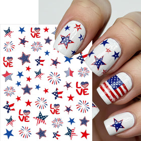 SHUXILIN star and firework pattern closeup for festive nail accents