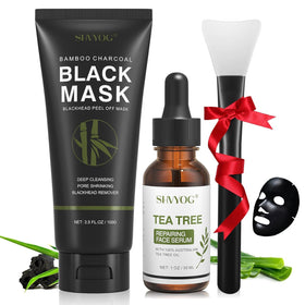 SHVYOG front packaging showing mask, serum, and brush for complete cleanse
