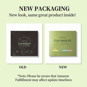 SHVYOG green tea mask on hand demonstrating detoxifying and soothing effect