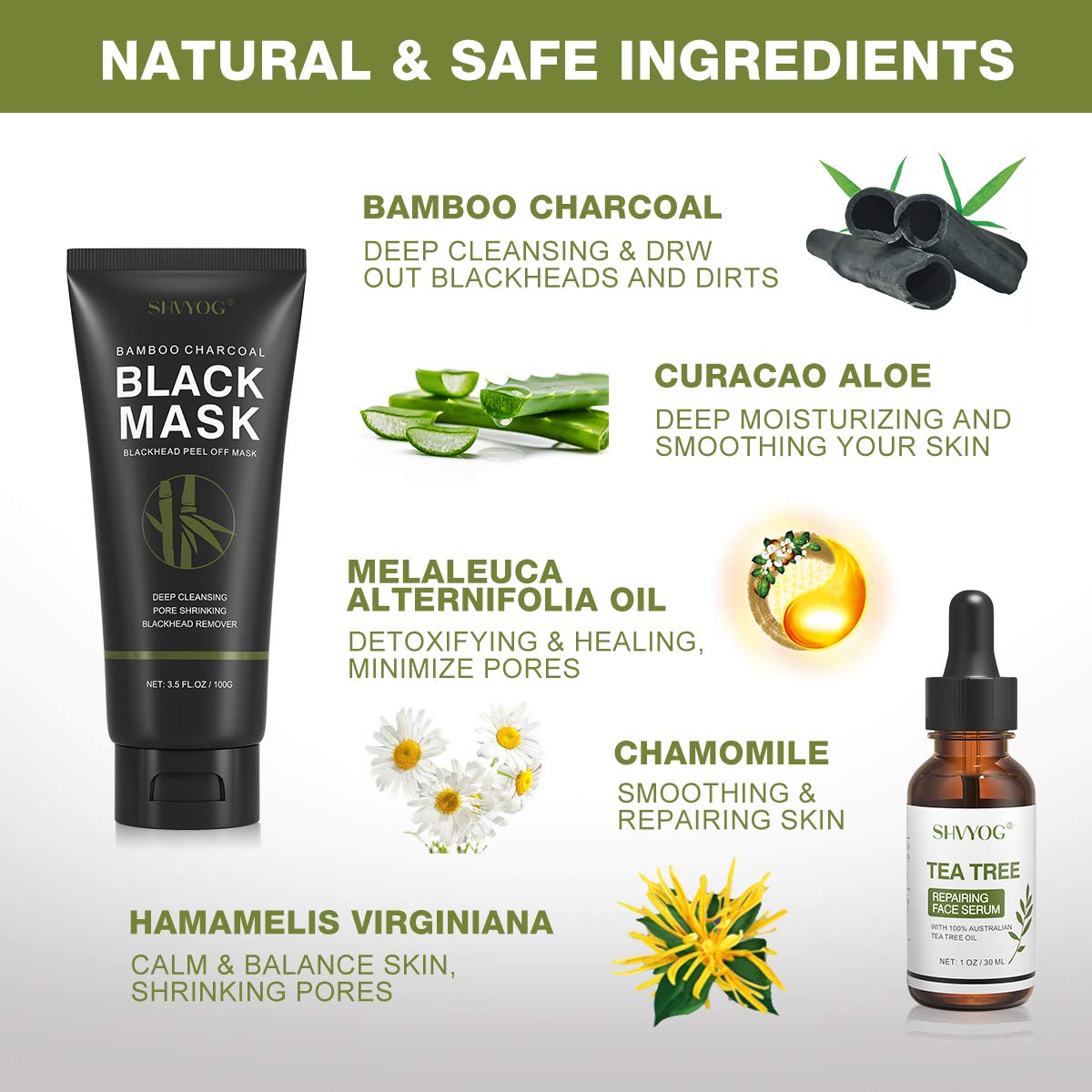SHVYOG open mask jar close-up revealing smooth charcoal texture for deep cleaning