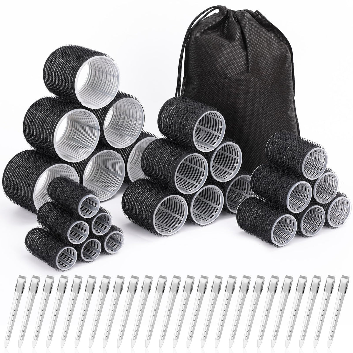shynek front packaging showing full 24-roller kit and bag for easy storage