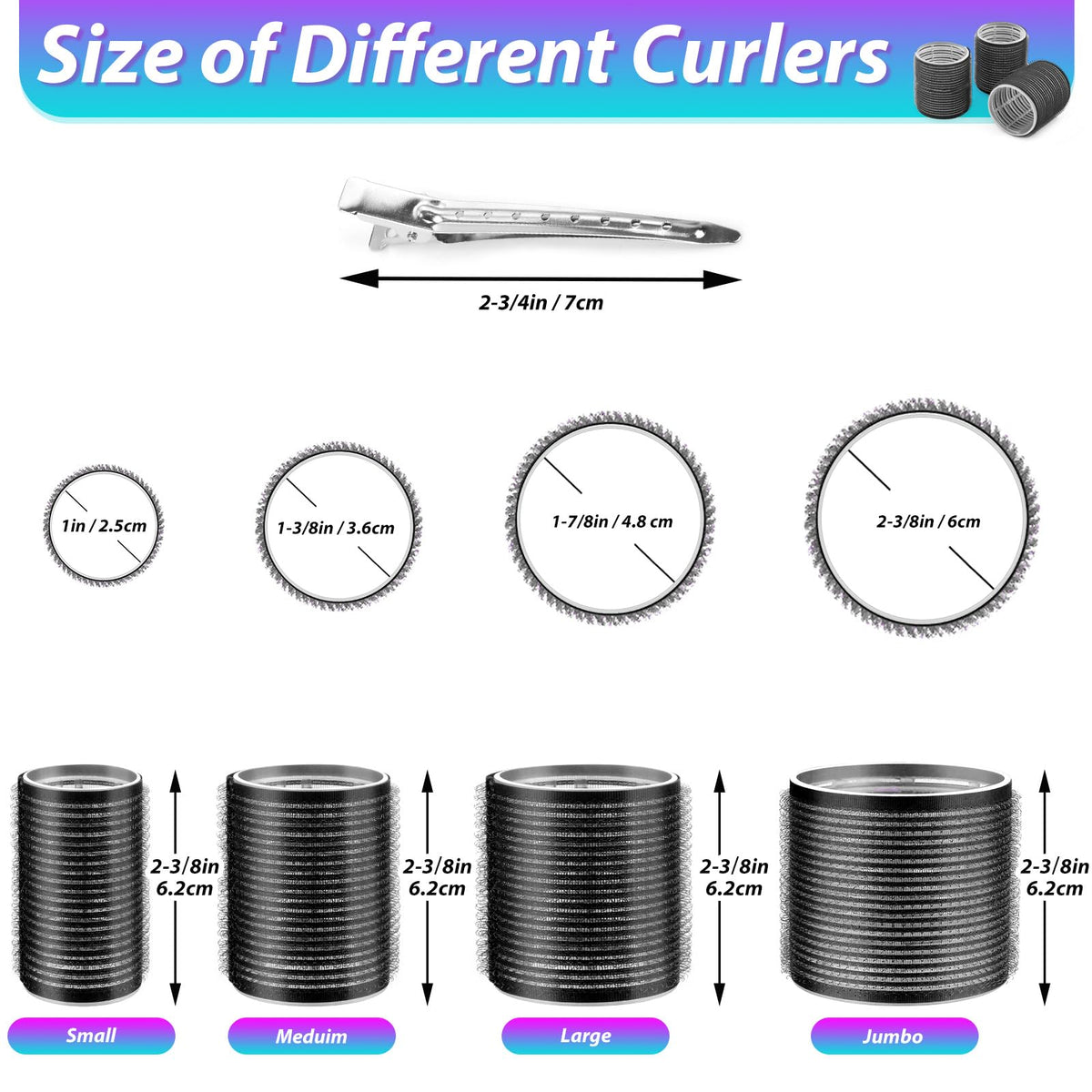 shynek rollers secured in hair demonstrating easy no-heat styling