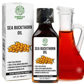 Siberian Green label close-up highlighting product details and origin