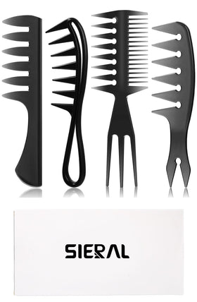 Sieral combs stored in a bag illustrating portability and on-the-go styling
