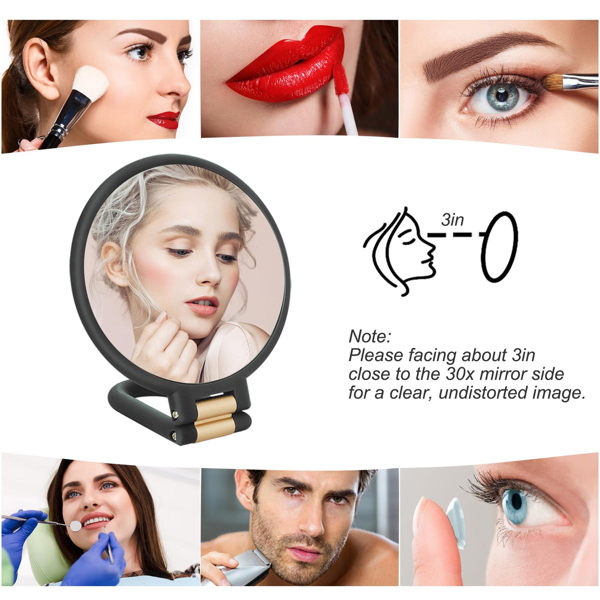 Sifolo mirror inside toiletry bag ready for travel convenience