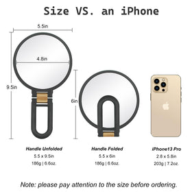 Sifolo next to smartphone showing compact travel size benefit