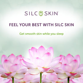 Silc Skin pad on model in bedroom illustrating reduced friction benefit