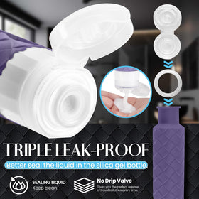 Silevoler clear zippered pouch keeping toiletries visible and organized in carry-on