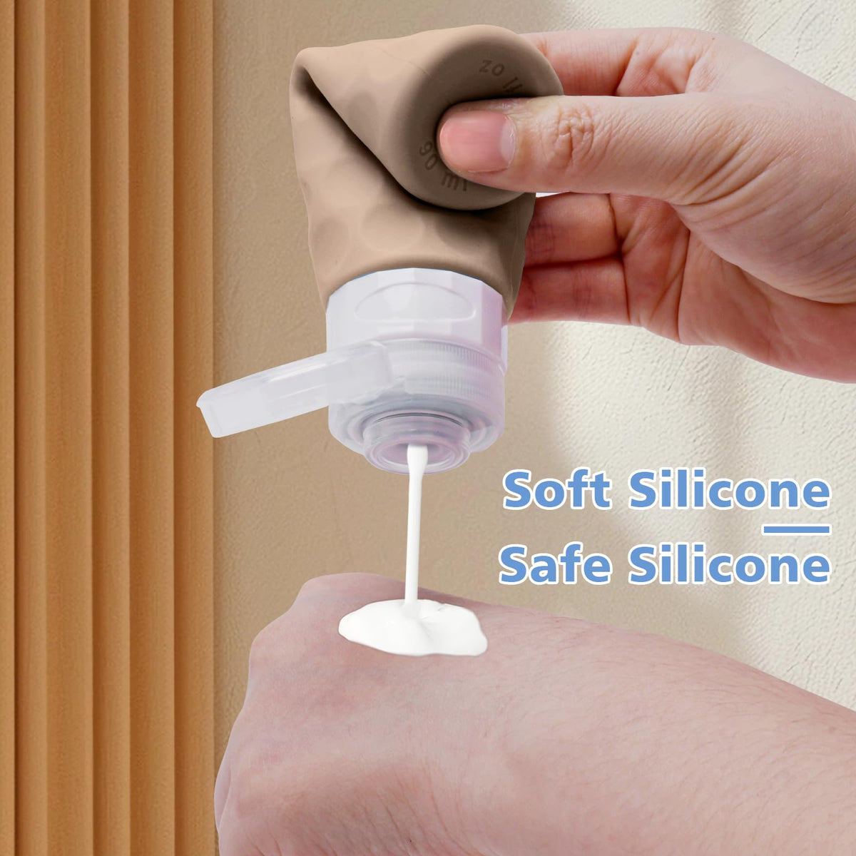Silevoler bottles filled and packed inside clear bag for fast TSA checks