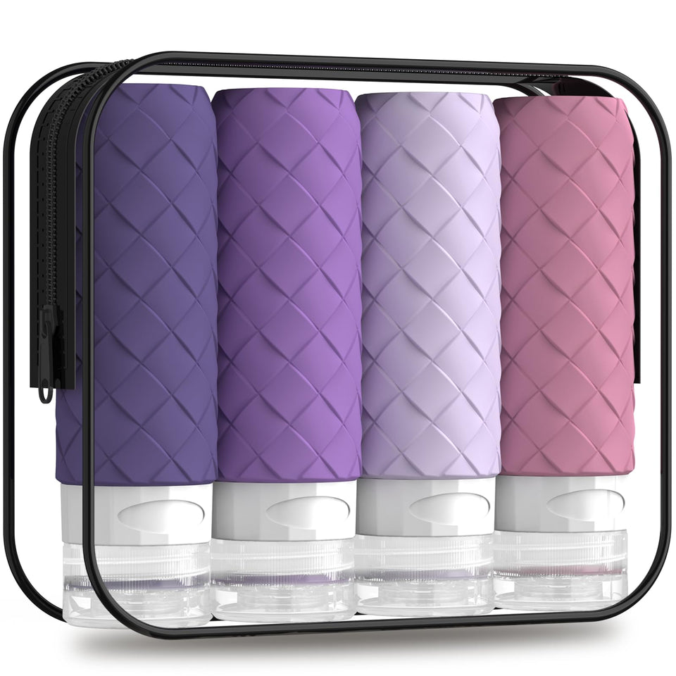 Silevoler front packaging showing purple bottles and clear pouch for quick packing