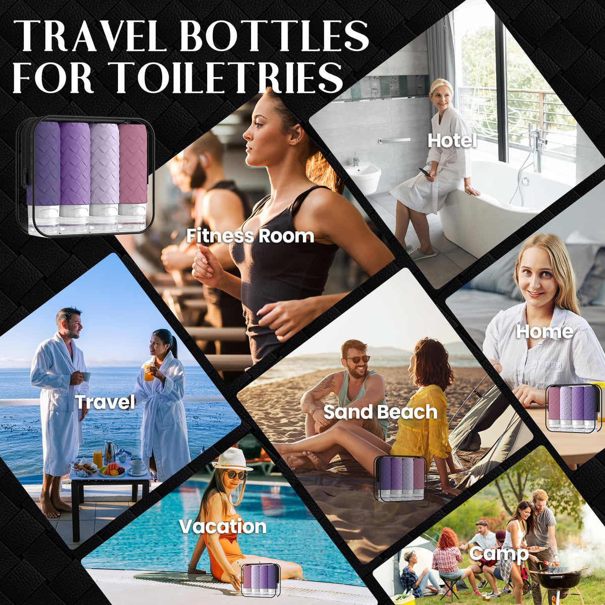 Silevoler on bathroom shelf demonstrating travel-ready toiletries and neat storage