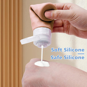 Silevoler bottles beside passport showing compact travel-friendly size benefit