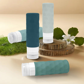Silevoler bottles next to boarding pass illustrate TSA-compliant travel convenience