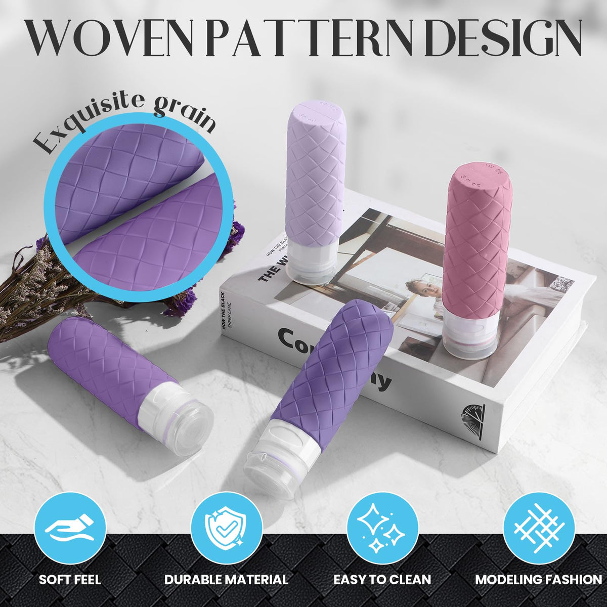 Silevoler close-up of woven textured grip offering secure handling when wet