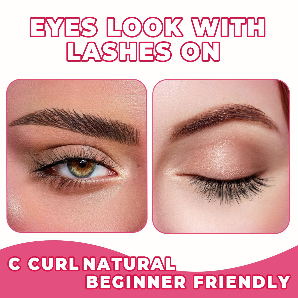 Siligli lifestyle image of model wearing lashes for natural lift