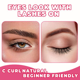 Siligli lifestyle image of model wearing lashes for natural lift