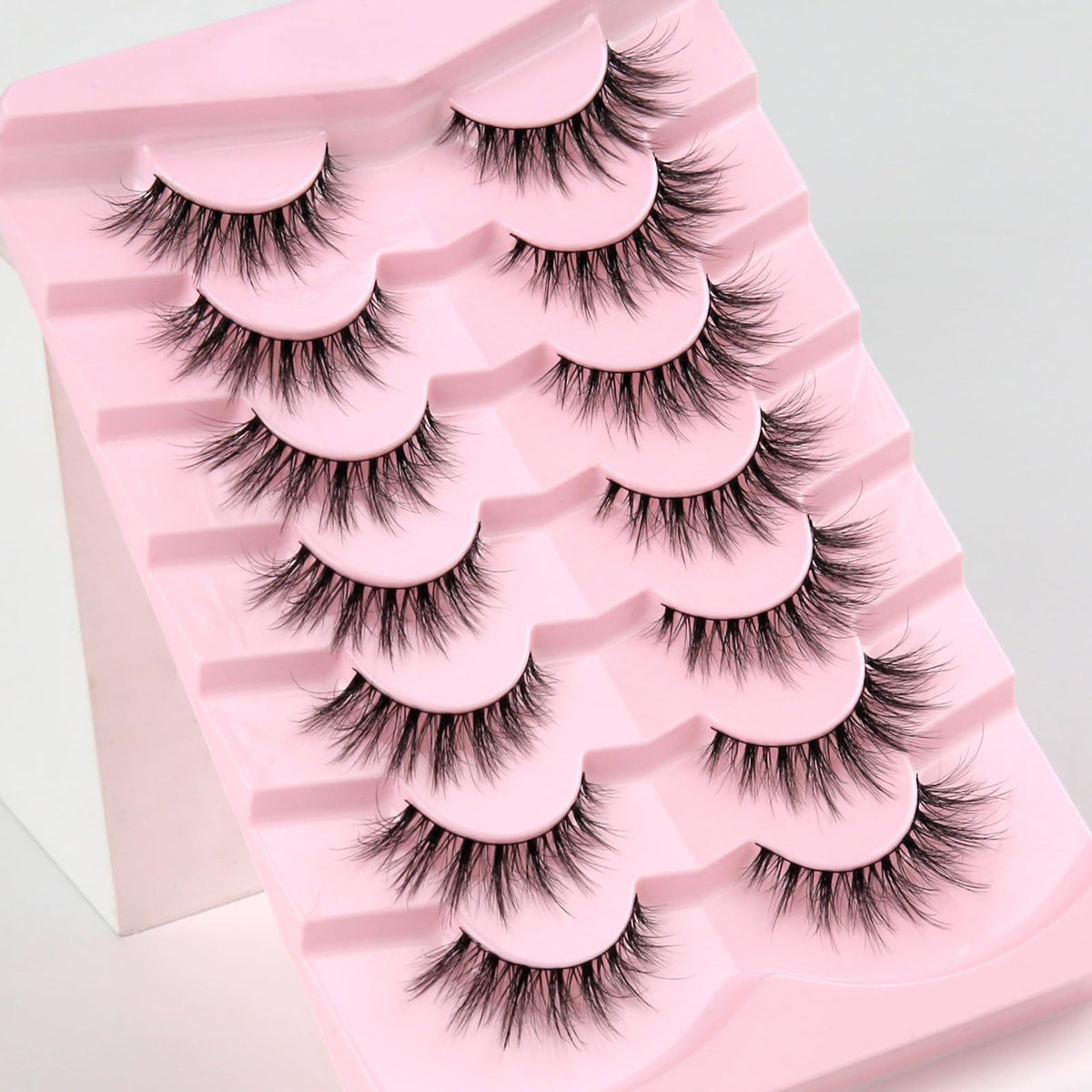 Siligli lifestyle model wearing lashes for a lifted everyday look