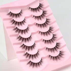 Siligli lifestyle model wearing lashes for a lifted everyday look