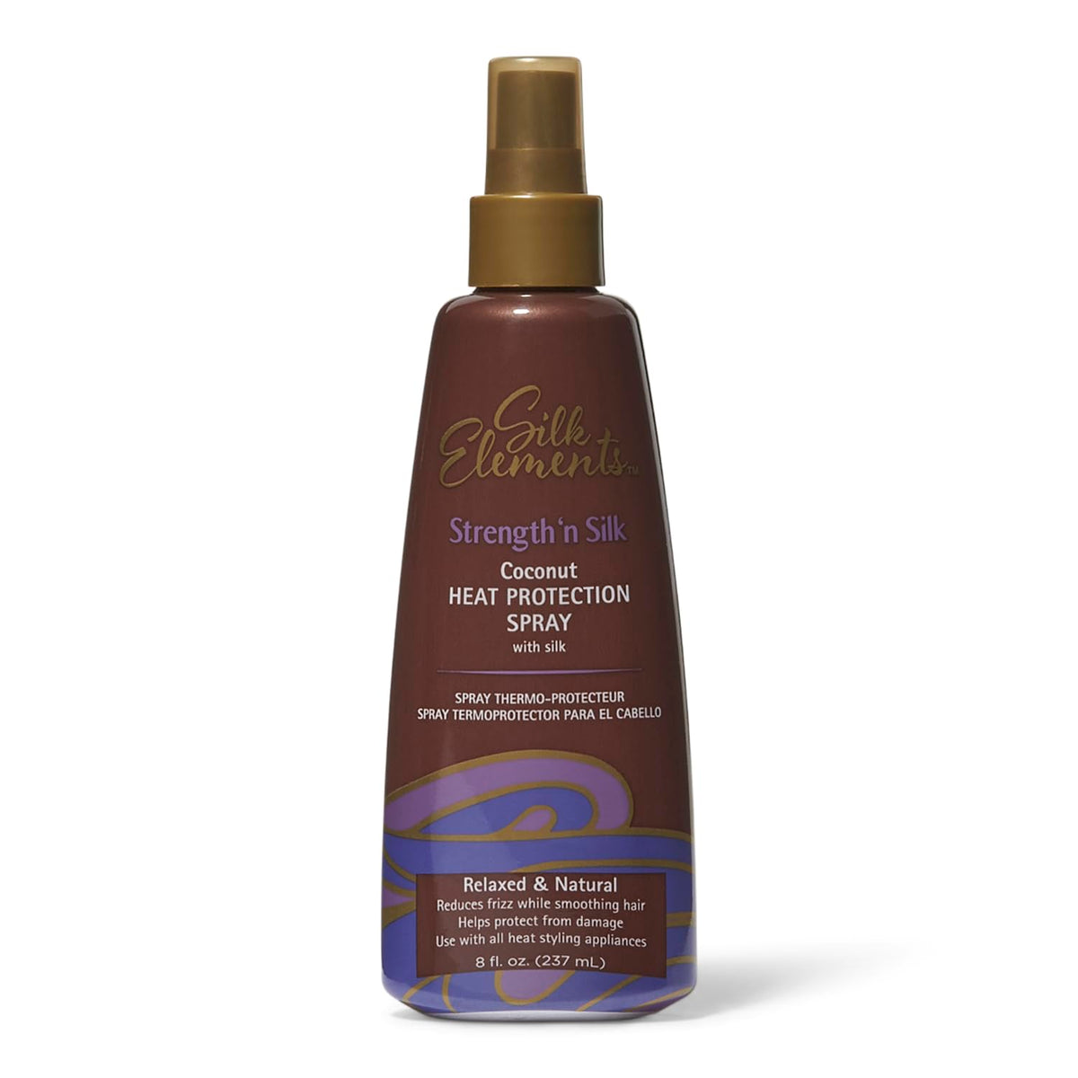 Silk Elements front packaging showing bottle and label for quick identification and benefits
