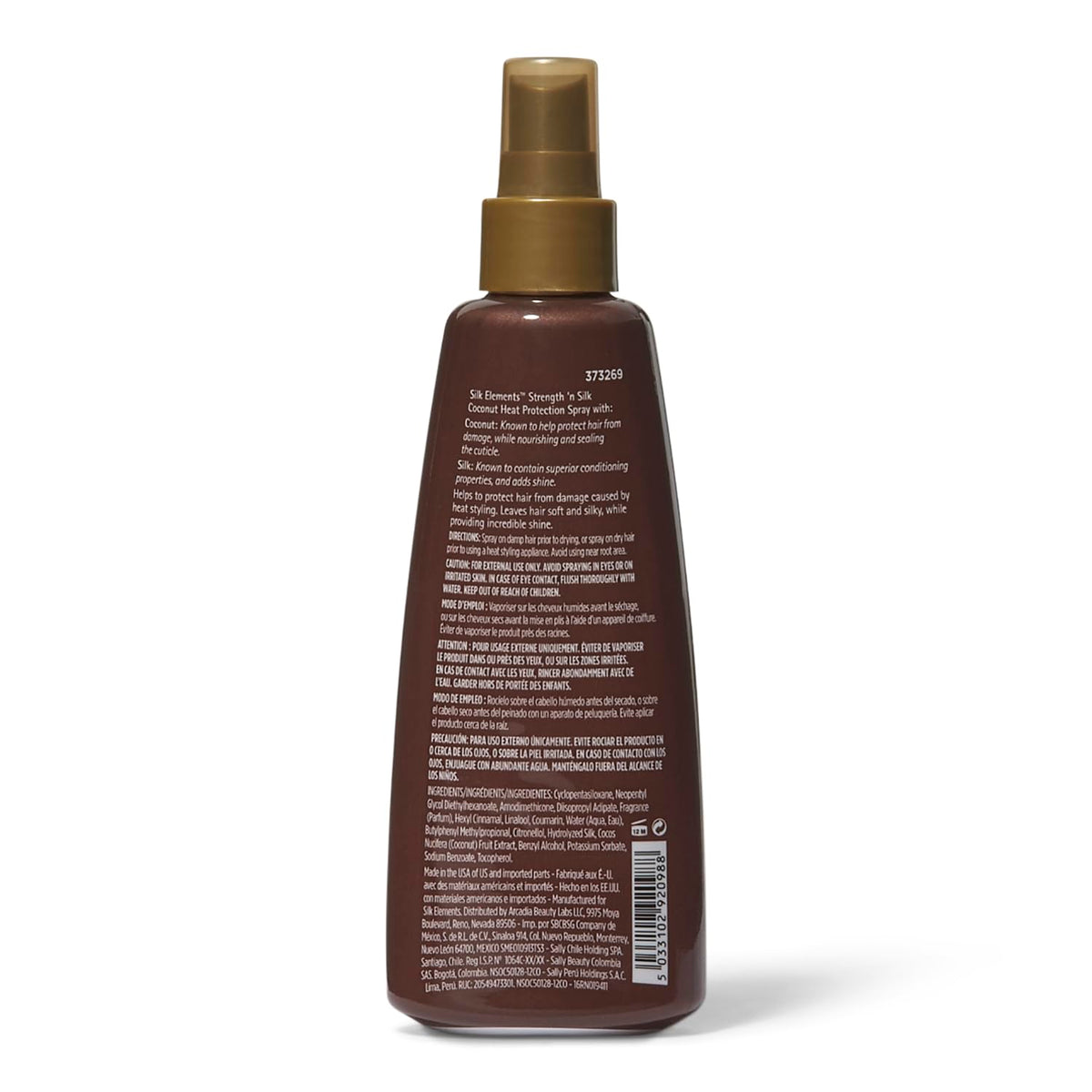 Silk Elements close-up of fine mist spray demonstrating even application and lightweight protection