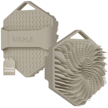 SILKLE front view showing clay color and compact design for hygienic showers