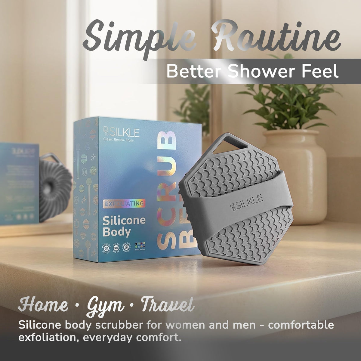 SILKLE packed in gym bag illustrating portability and durability