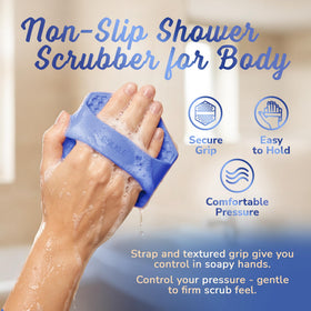 SILKLE in use on wet skin illustrating easy lathering with body wash