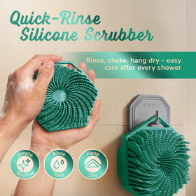 SILKLE next to soap bar showing compact size and portability benefit