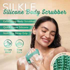SILKLE close-up of flexible bristles highlighting gentle exfoliation advantage