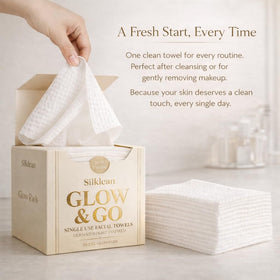 Silklean unfolded towel covering face and neck for efficient use