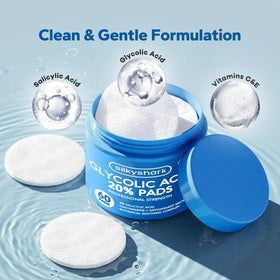 SilkyShark pad in hand applying to cheek demonstrating easy, controlled use