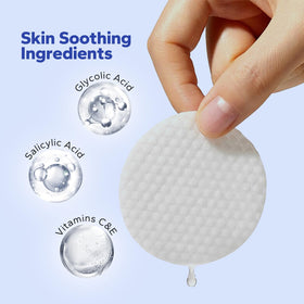 SilkyShark pad texture detail highlighting exfoliating solution delivery