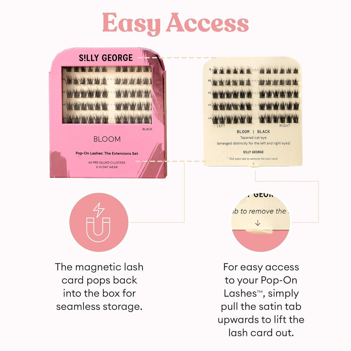 Silly George package with QR code visible linking to step-by-step application video