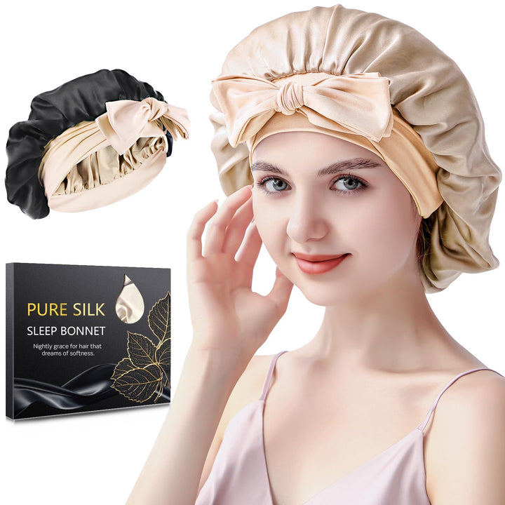 SILMANA front view champagne bonnet showing sleek protective design