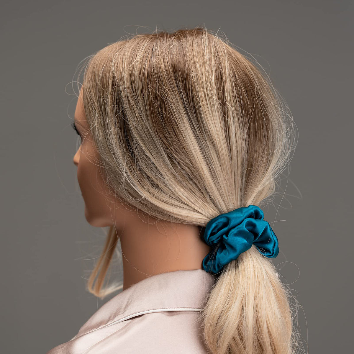 Silmer elastic detail inside scrunchie for secure comfortable hold
