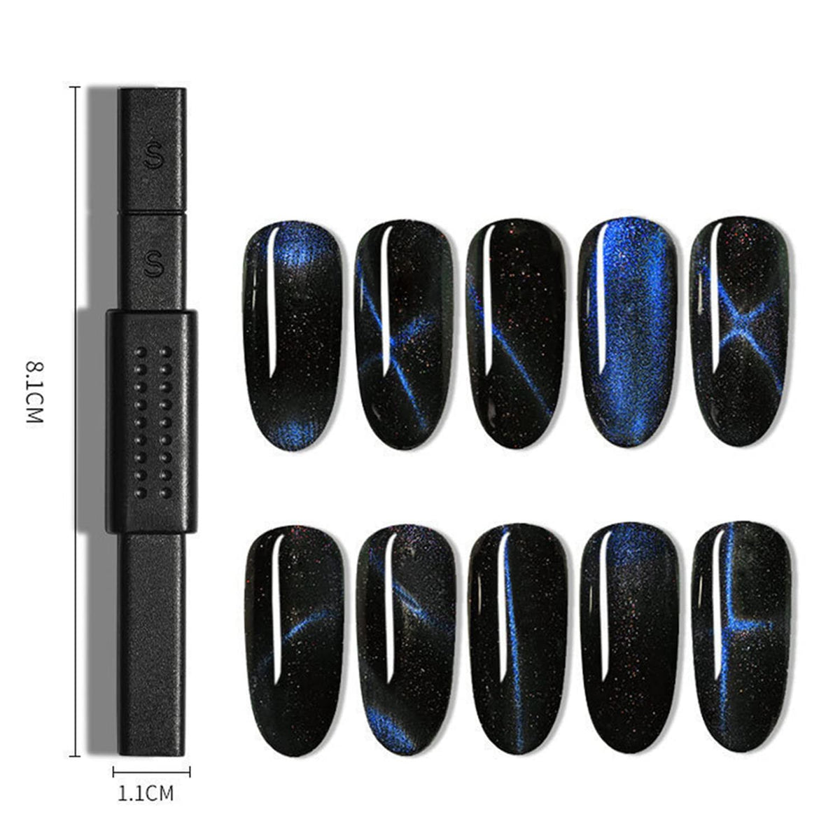 SILPECWEE wand held above nail with UV lamp, compatible curing workflow benefit