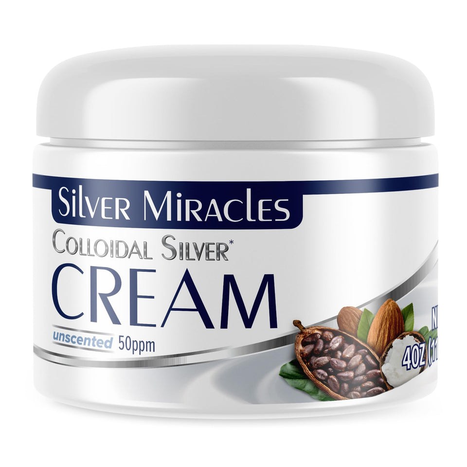 Silver Miracles front packaging showing 4oz jar and clear label benefit