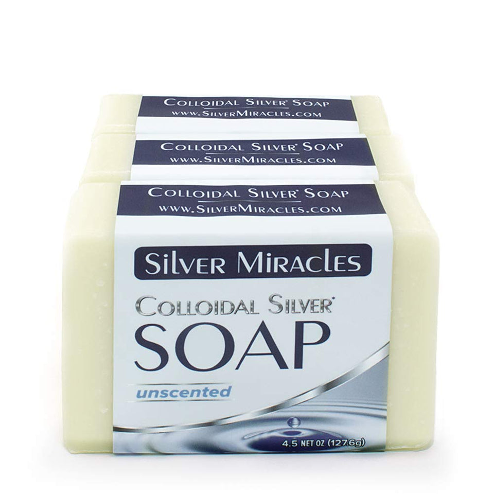 Silver Miracles front packaging showing three boxed bars and clear labeling for easy storage