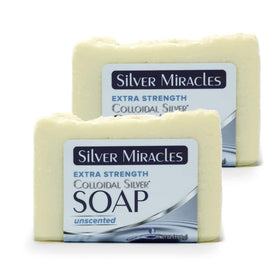 Silver Miracles front packaging two-pack showing rustic bars and benefits