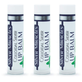 Silver Miracles tube being applied to lips demonstrating easy, non-greasy hydration