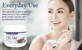 Silver Miracles jar on bathroom shelf in lifestyle scene suggesting daily use
