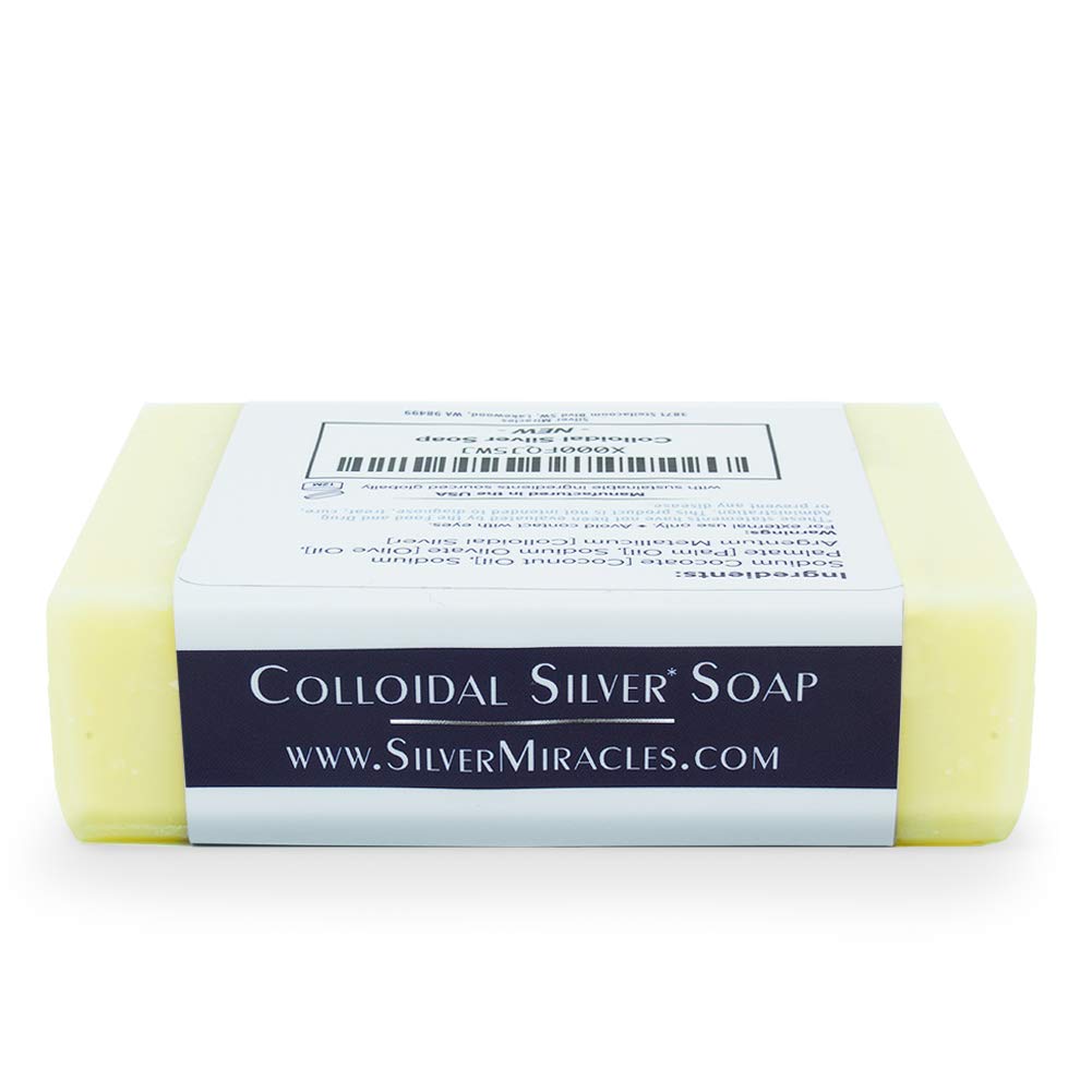 Silver Miracles bar beside a ruler showing size comparison and travel-friendly portability
