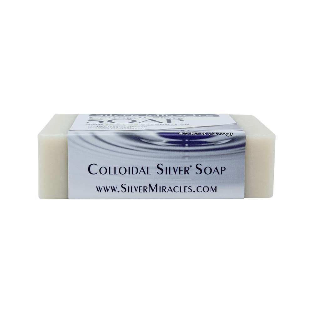 Silver Miracles soap displayed in a bathroom setting showing versatile use and calming appeal