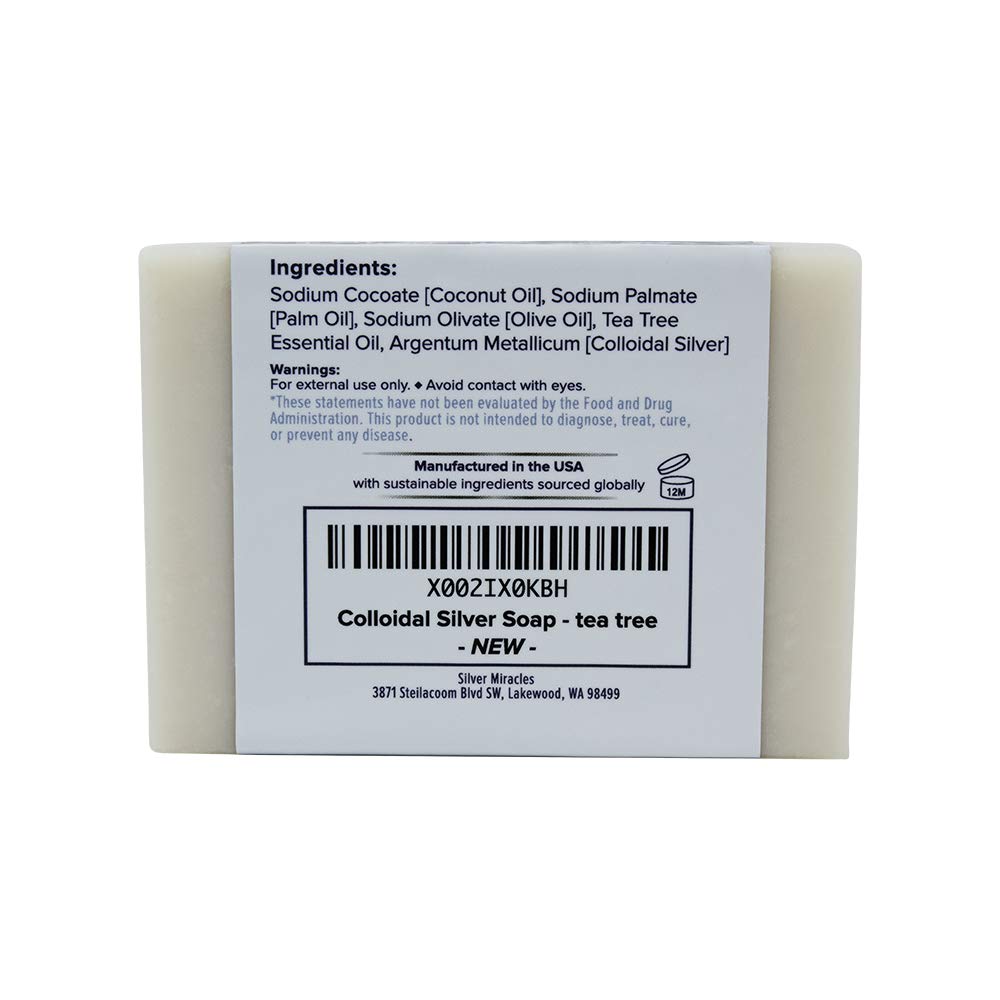 Silver Miracles close-up of soap texture highlighting handmade quality and mild lather benefit